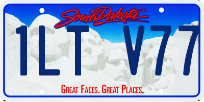SD license plate 1LTV77
