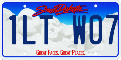 SD license plate 1LTW07
