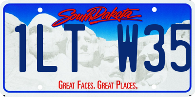 SD license plate 1LTW35