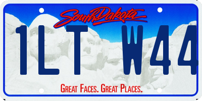 SD license plate 1LTW44