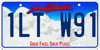 SD license plate 1LTW91