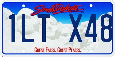 SD license plate 1LTX48
