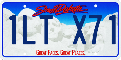 SD license plate 1LTX71