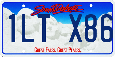 SD license plate 1LTX86
