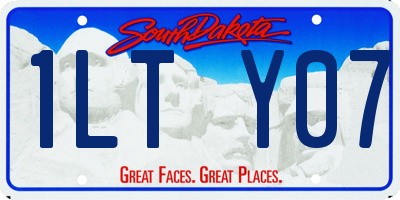 SD license plate 1LTY07