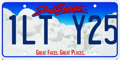 SD license plate 1LTY25