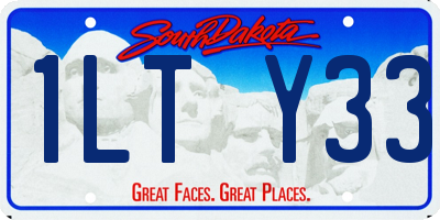 SD license plate 1LTY33