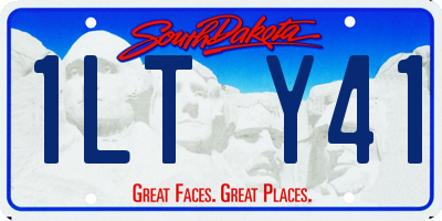 SD license plate 1LTY41