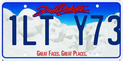 SD license plate 1LTY73