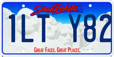 SD license plate 1LTY82