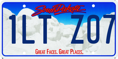 SD license plate 1LTZ07