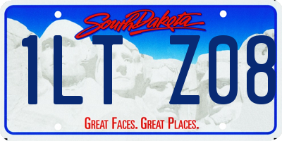 SD license plate 1LTZ08
