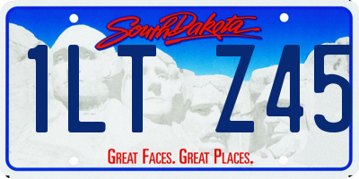 SD license plate 1LTZ45