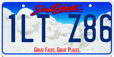 SD license plate 1LTZ86