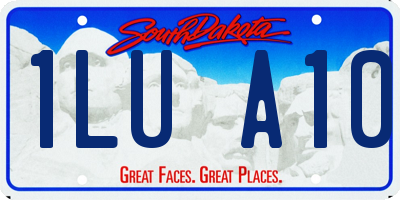SD license plate 1LUA10