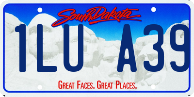SD license plate 1LUA39