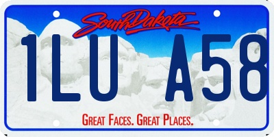 SD license plate 1LUA58