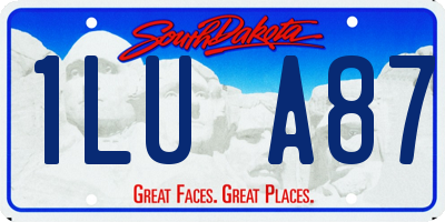 SD license plate 1LUA87