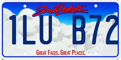 SD license plate 1LUB72