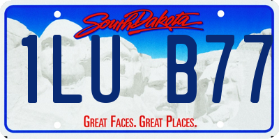 SD license plate 1LUB77