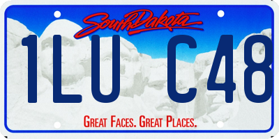 SD license plate 1LUC48