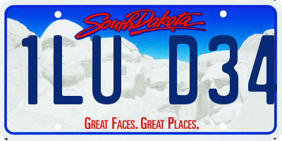 SD license plate 1LUD34