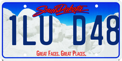SD license plate 1LUD48