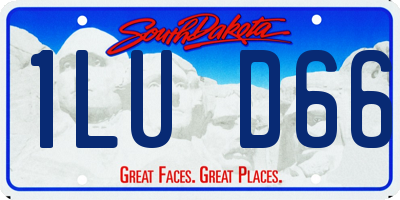 SD license plate 1LUD66