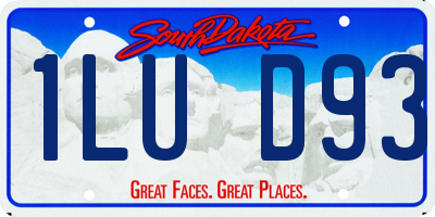 SD license plate 1LUD93