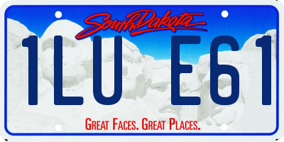 SD license plate 1LUE61