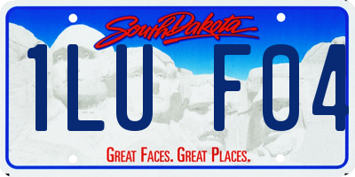 SD license plate 1LUF04