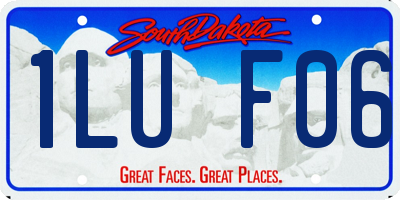 SD license plate 1LUF06