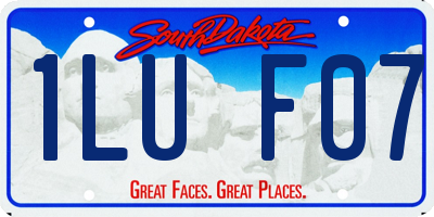 SD license plate 1LUF07