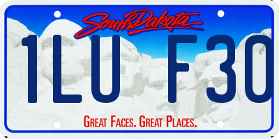 SD license plate 1LUF30