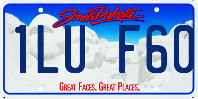 SD license plate 1LUF60