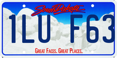 SD license plate 1LUF63