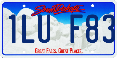SD license plate 1LUF83