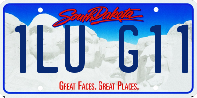 SD license plate 1LUG11