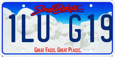 SD license plate 1LUG19