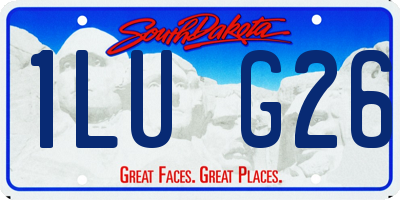 SD license plate 1LUG26