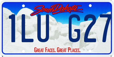 SD license plate 1LUG27