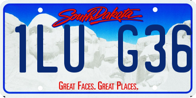 SD license plate 1LUG36