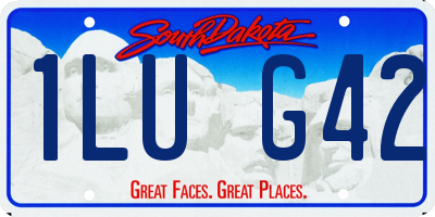 SD license plate 1LUG42