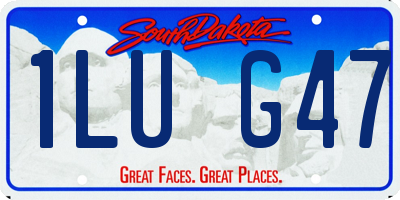 SD license plate 1LUG47