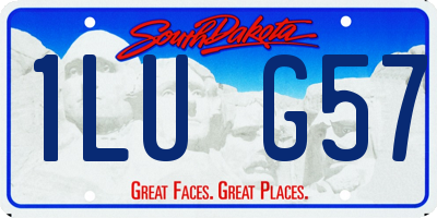 SD license plate 1LUG57
