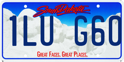 SD license plate 1LUG60