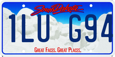 SD license plate 1LUG94