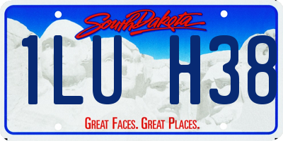 SD license plate 1LUH38