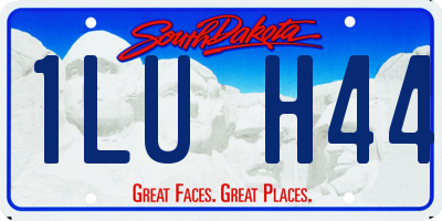 SD license plate 1LUH44