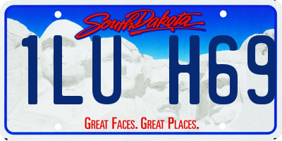 SD license plate 1LUH69
